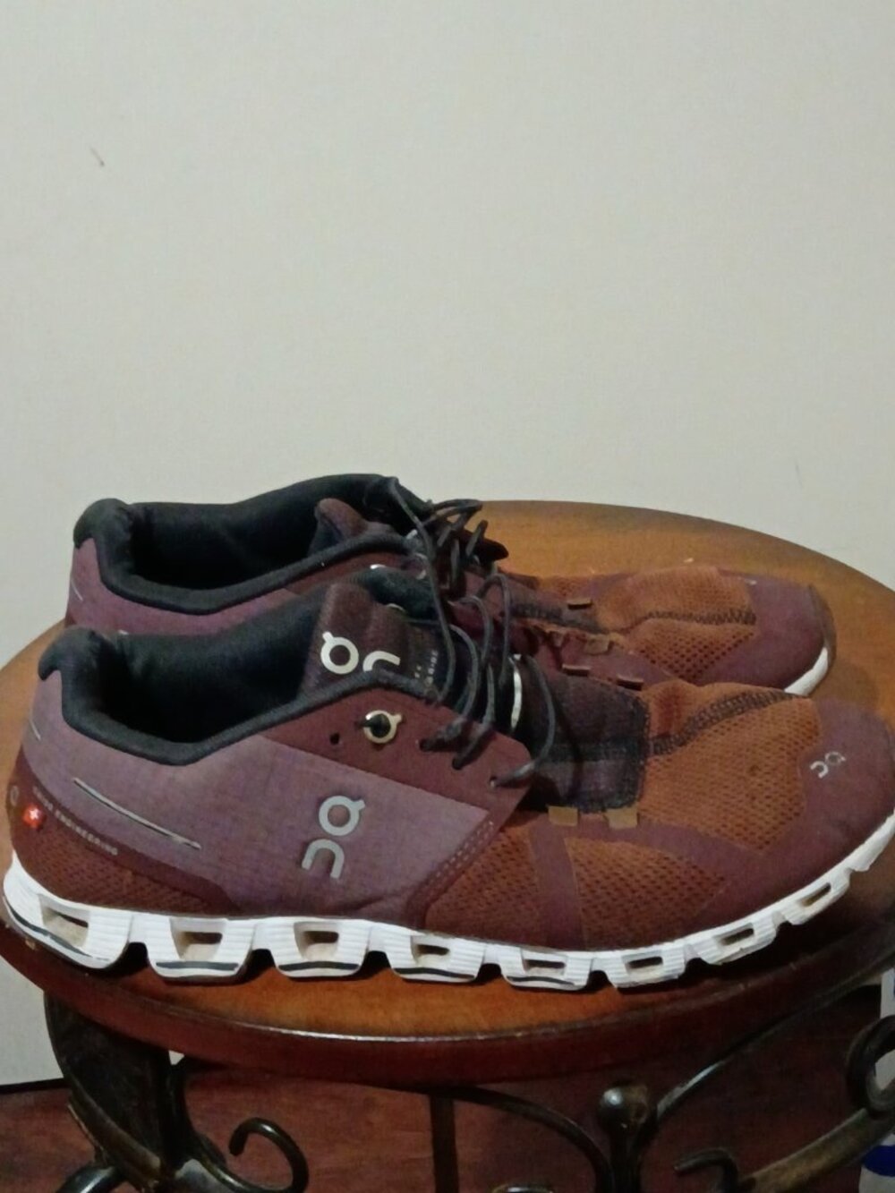 On Cloud 5 Mens Shoes Burgundy Red Ox Maroon Size 12 Swiss Running 19.99196